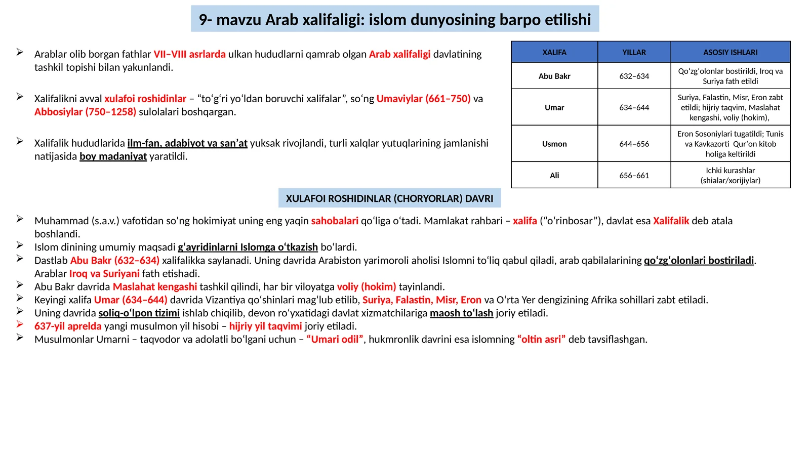 Arab xalifaligi
