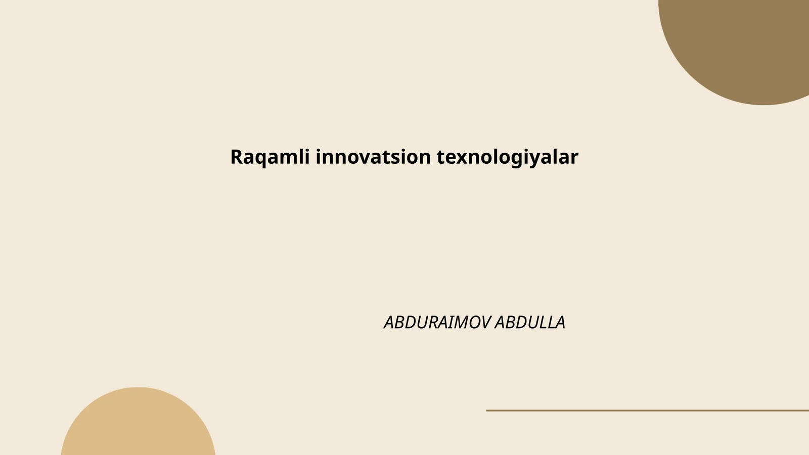 Raqamli transformatsiya