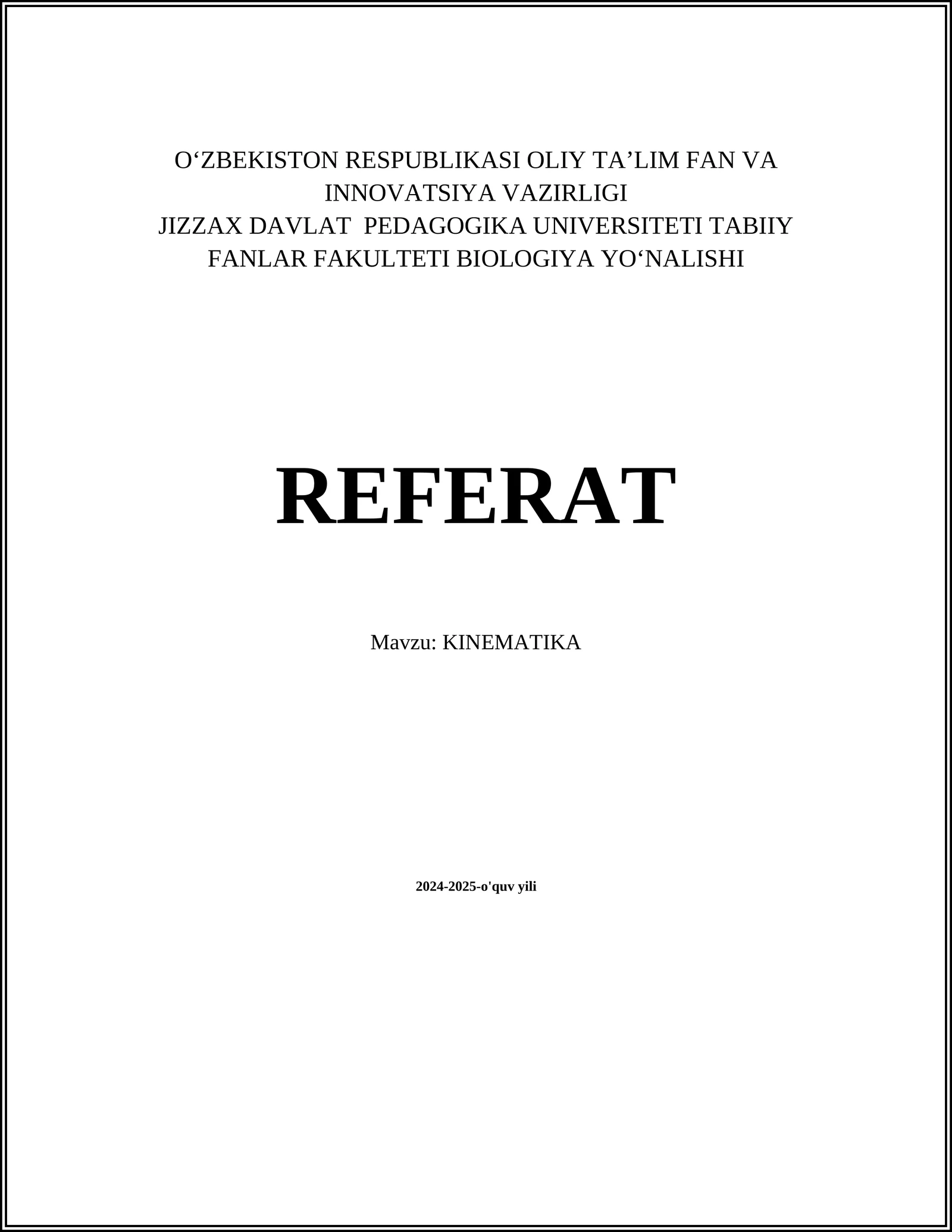 KINEMATIKA