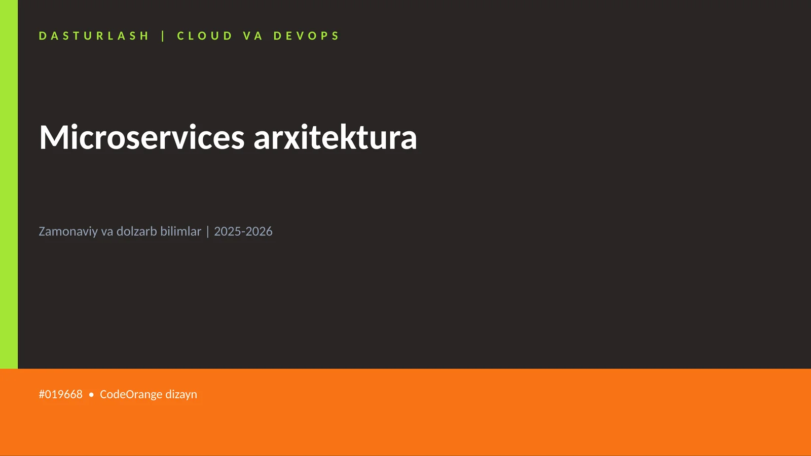 Microservices arxitektura