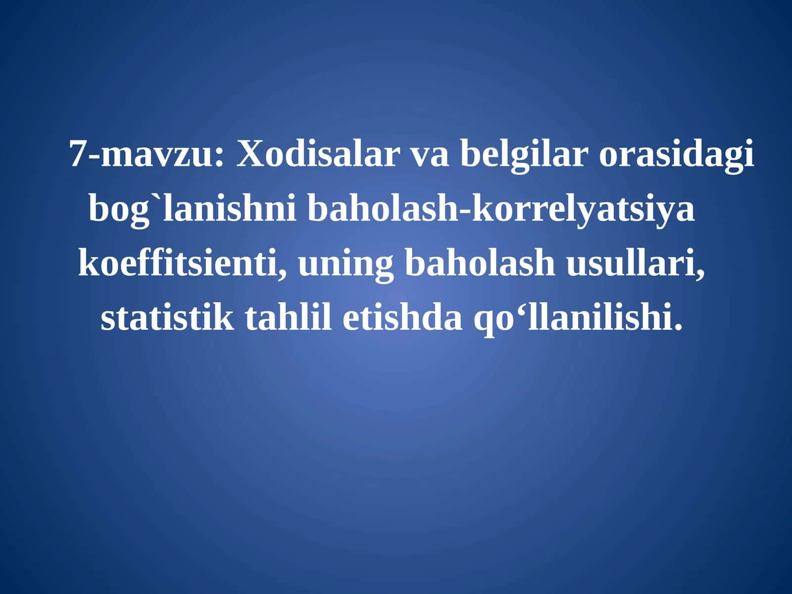 Korrelyatsiya koeffitsienti