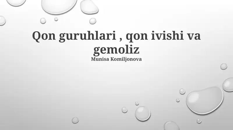 Qon guruhlari, qon ivishi va gemoliz