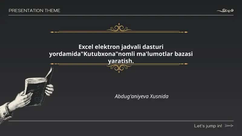 Kutubxona ma'lumotlar bazasi