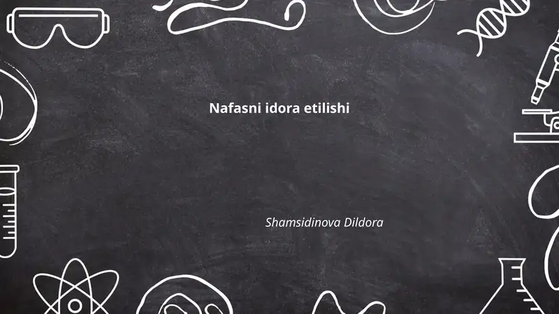 Nafasni idora etilishi