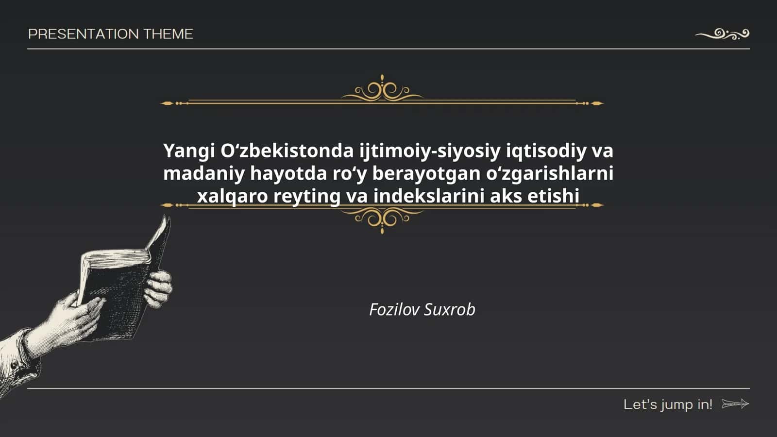 Yangi Oʻzbekistonda ijtimoiy-siyosiy iqtisodiy va madaniy hayotda roʻy berayotgan oʻzgarishlarni xalqaro reyting va indekslarini aks etishi