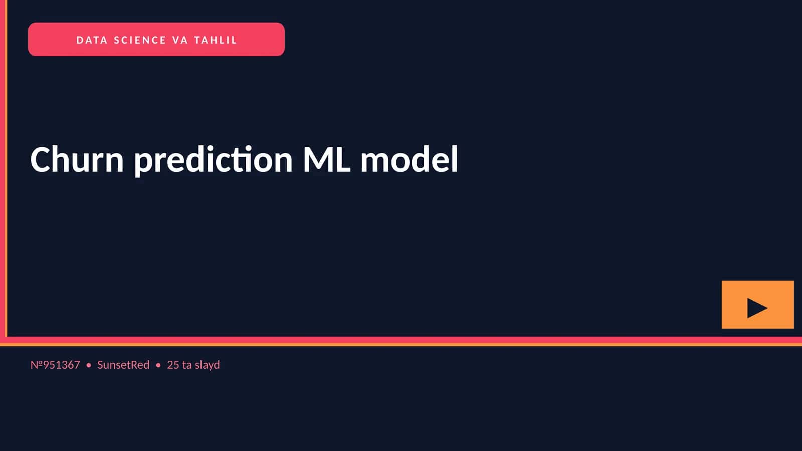 Churn prediction ML model