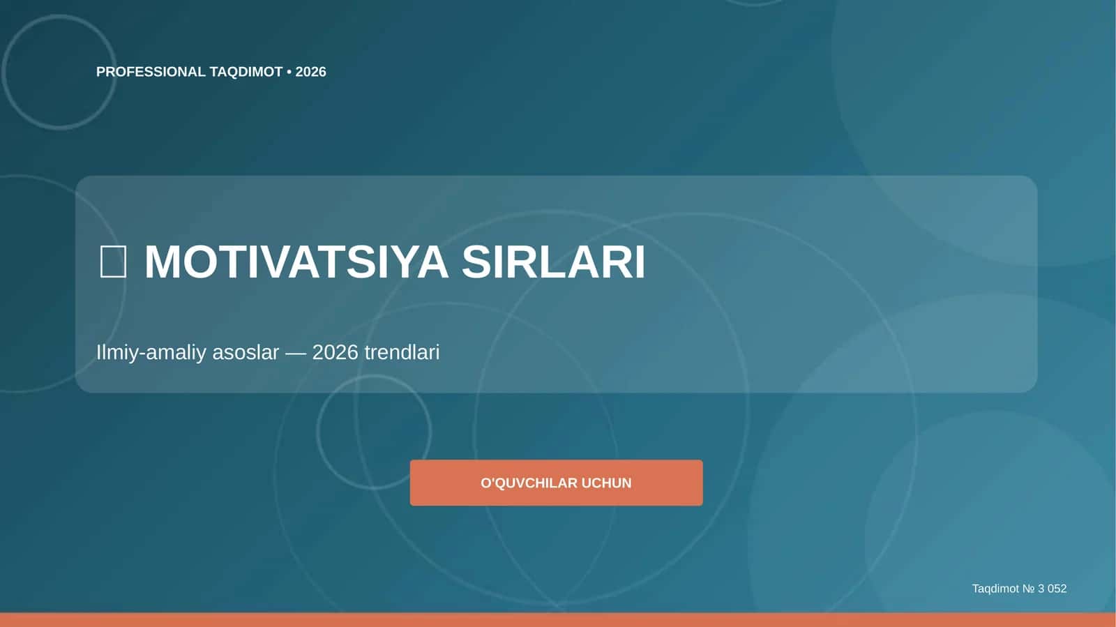 MOTIVATSIYA SIRLARI