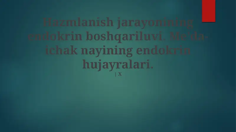 Endokrin Sistemaga Kirish