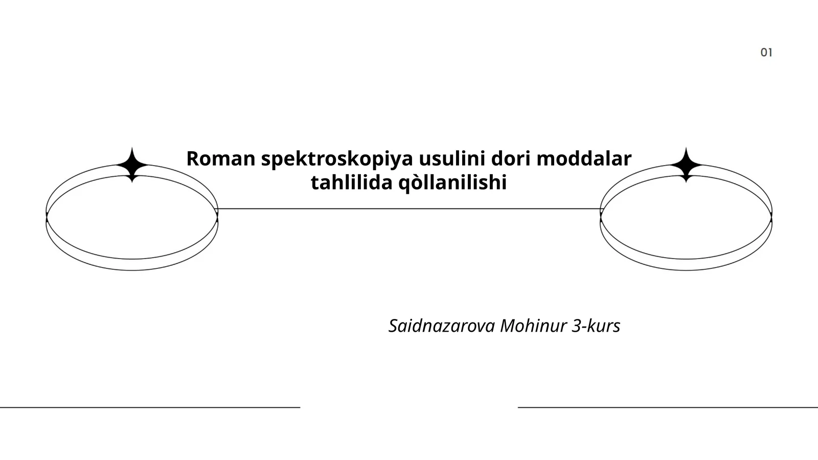 Raman spektroskopiya usulini dori moddalar tahlilida qòllanilishi