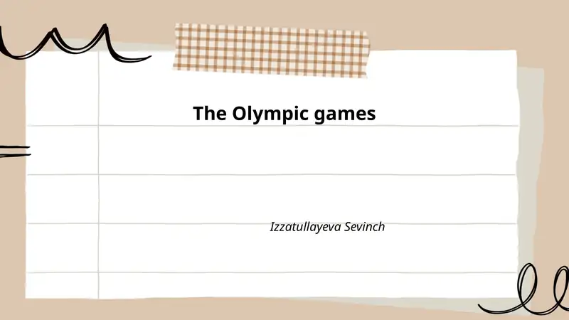 The Olympic Games