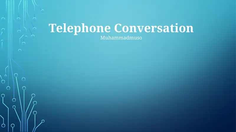 Telephone Conversation