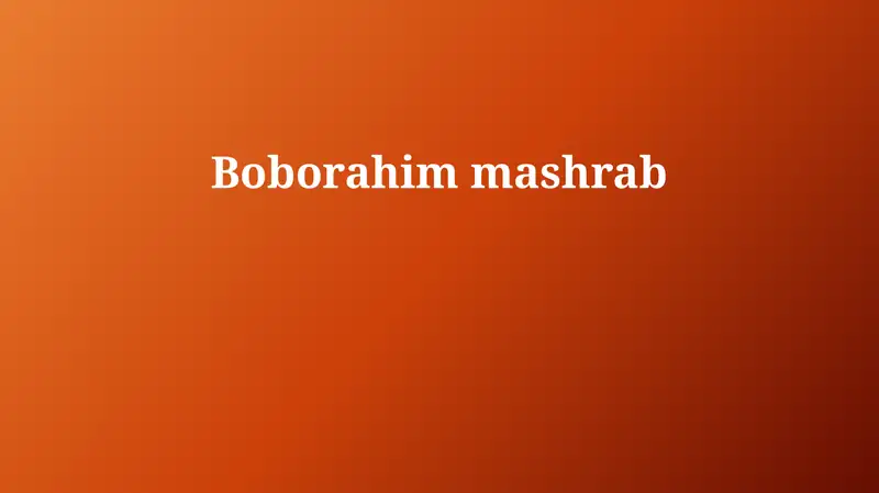 Boborahim Mashrab