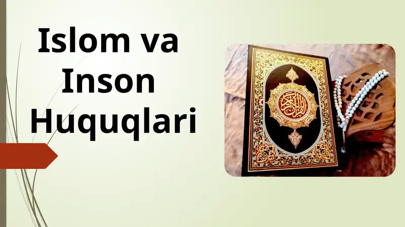 Islomda inson huquqlari