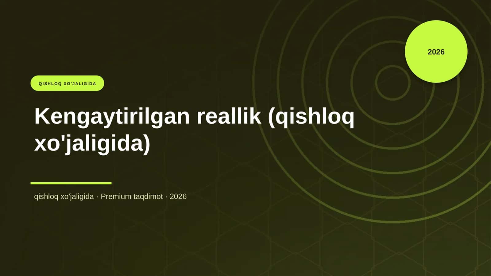 Kengaytirilgan reallik (qishloq xo'jaligida)