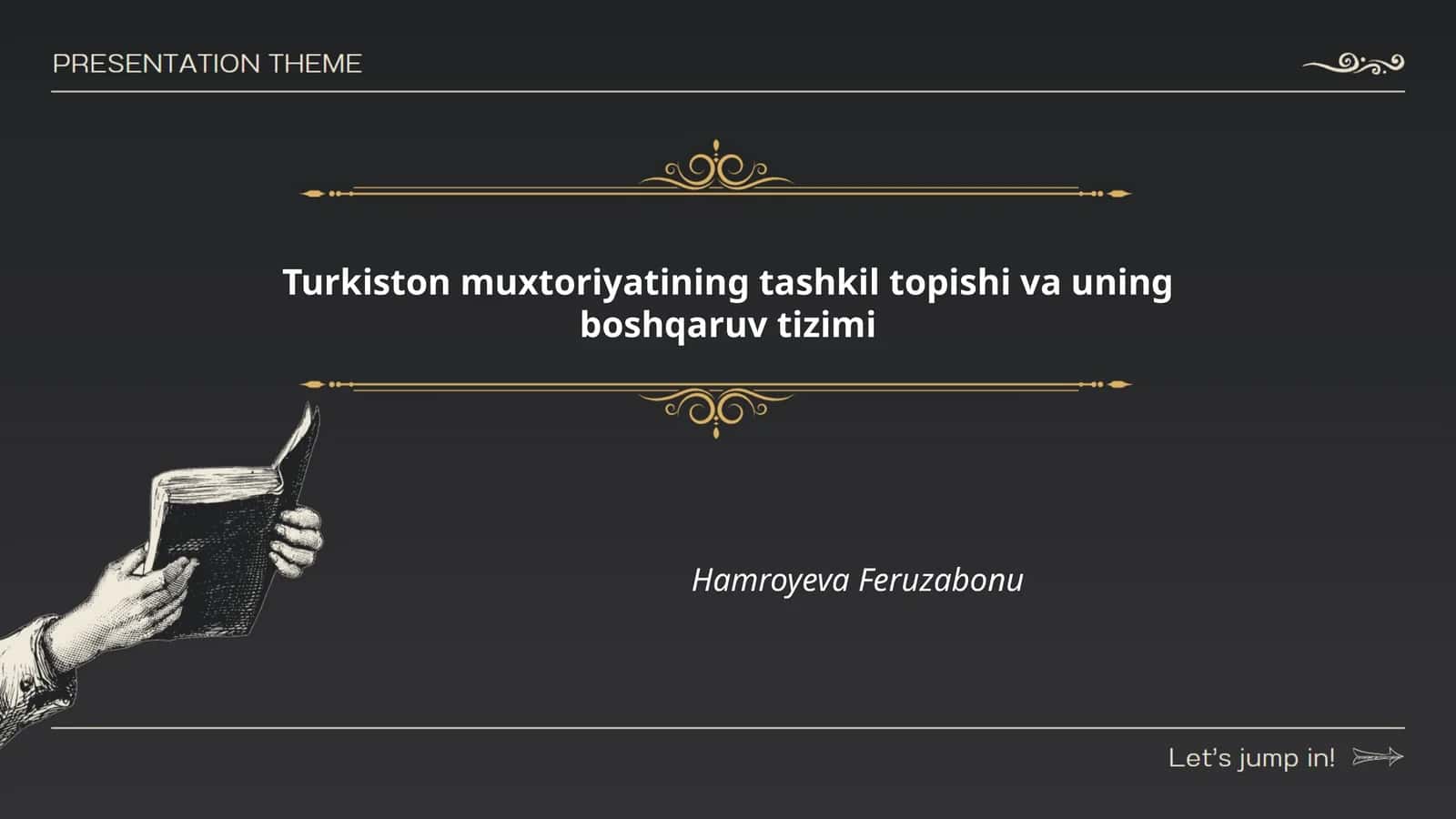 Turkiston muxtoriyatining tashkil topishi va uning boshqaruv tizimi