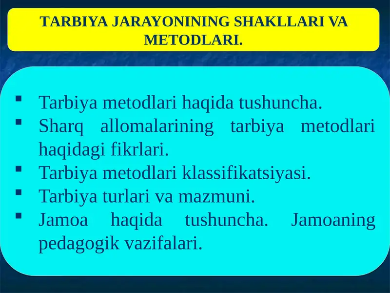 Mustaqil o‘qish uchun adabiyotlar