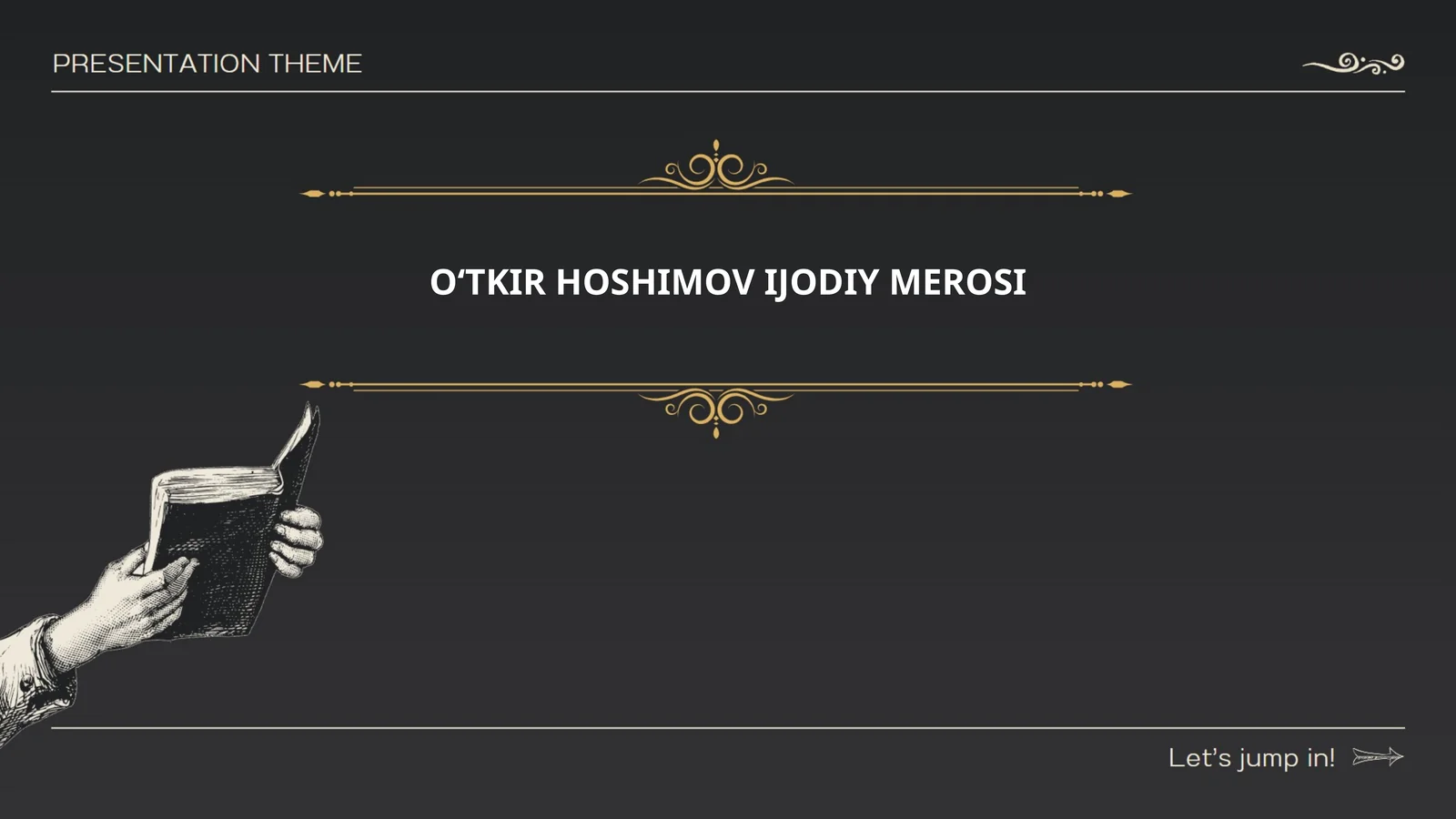 OʻTKIR HOSHIMOV IJODIY MEROSI