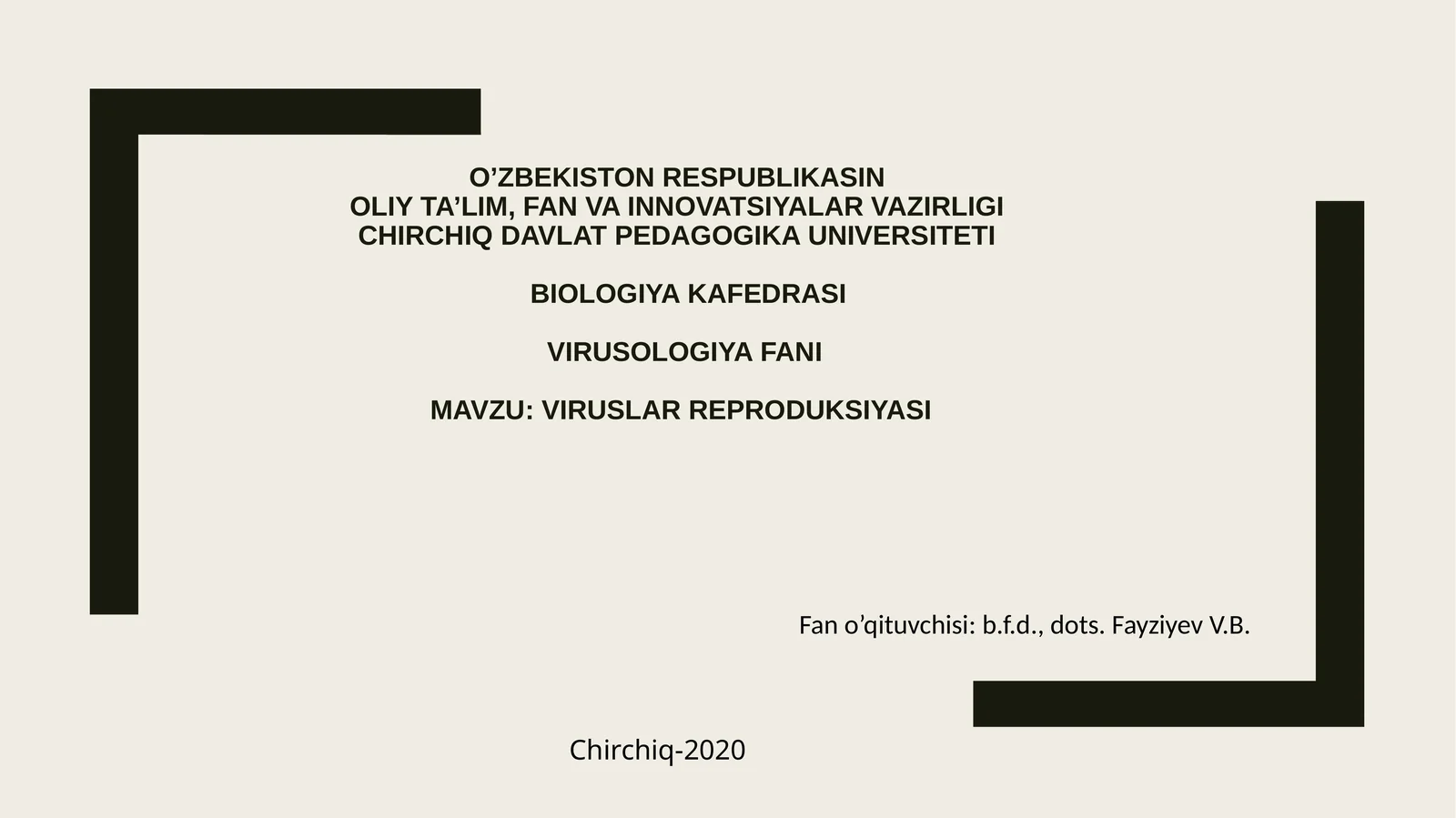 Viruslar reproduksiyasi