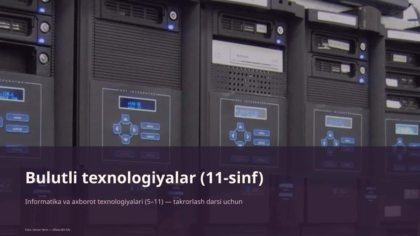 Bulutli texnologiyalar (11-sinf)