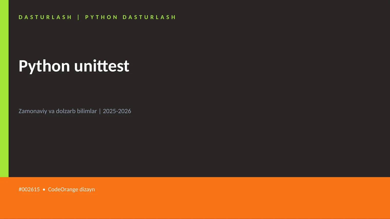 Python unittest