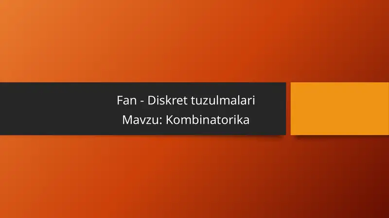 Kombinatorika