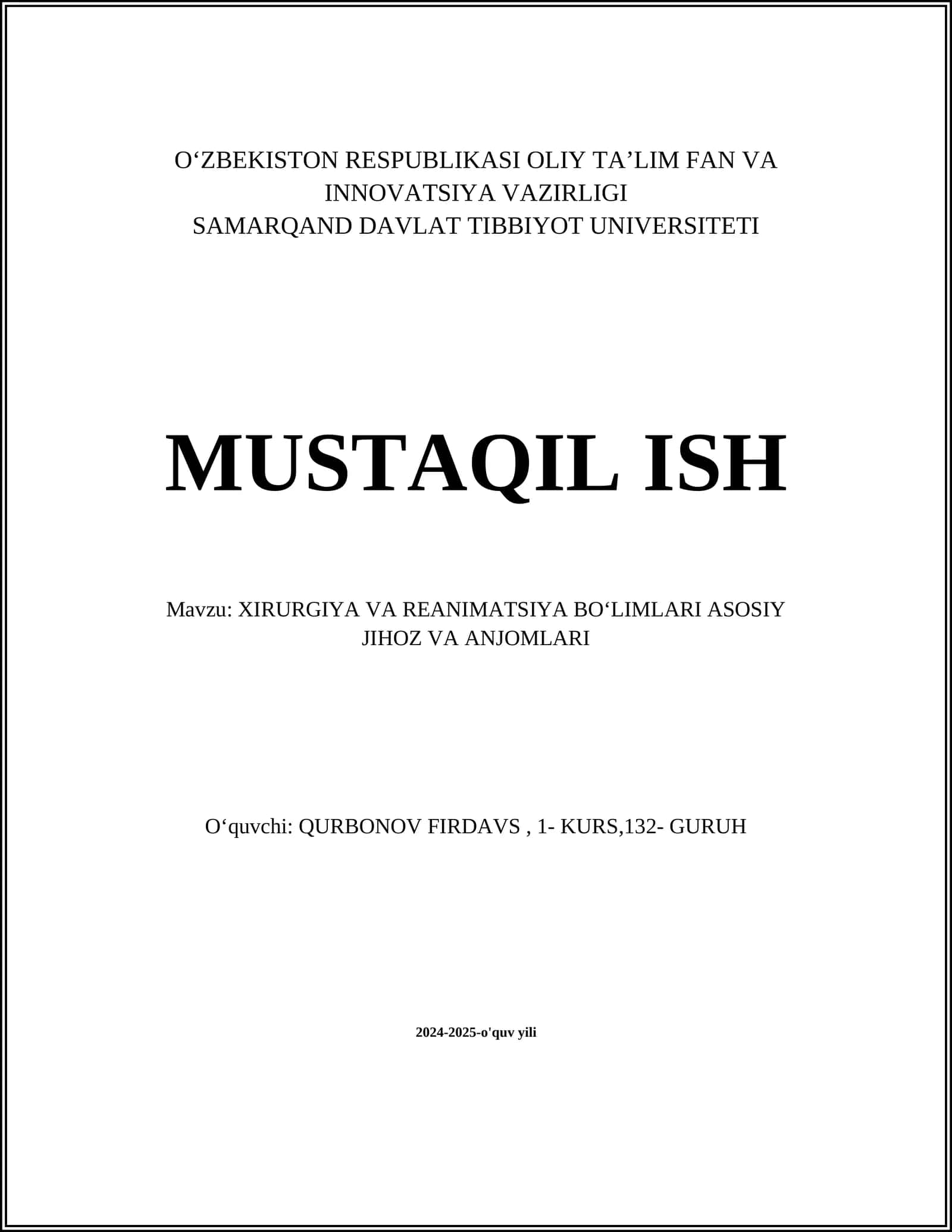 Jarrohlik stol va uskunalari