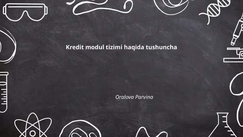 Kredit modul tizimi haqida tushuncha