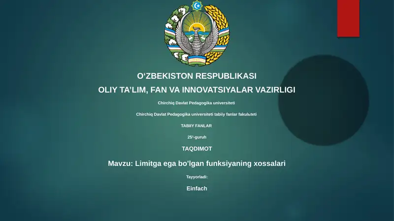 Limitning ta'rifi