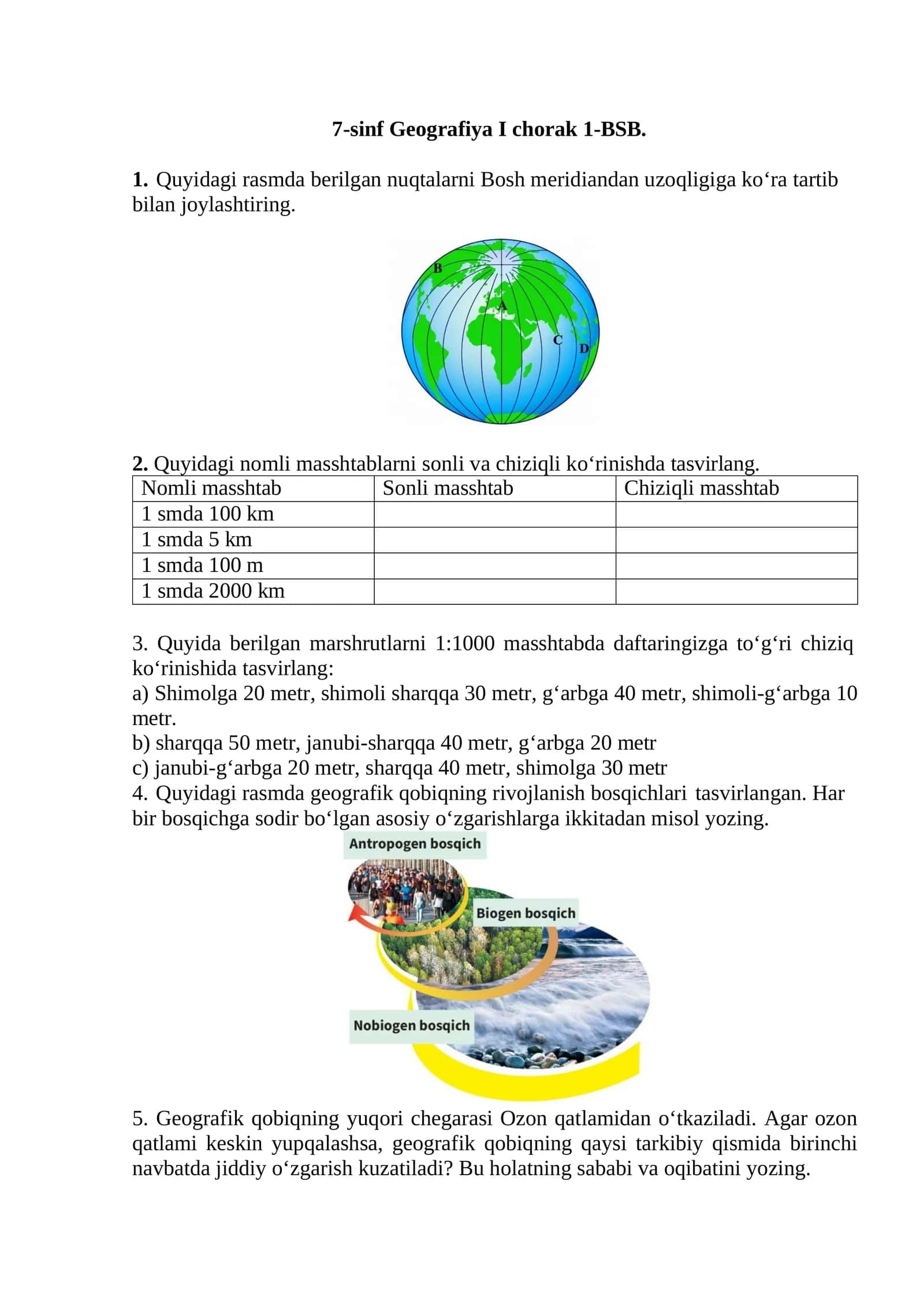 7-sinf (1-BSB) Geografiya word shakli 2026