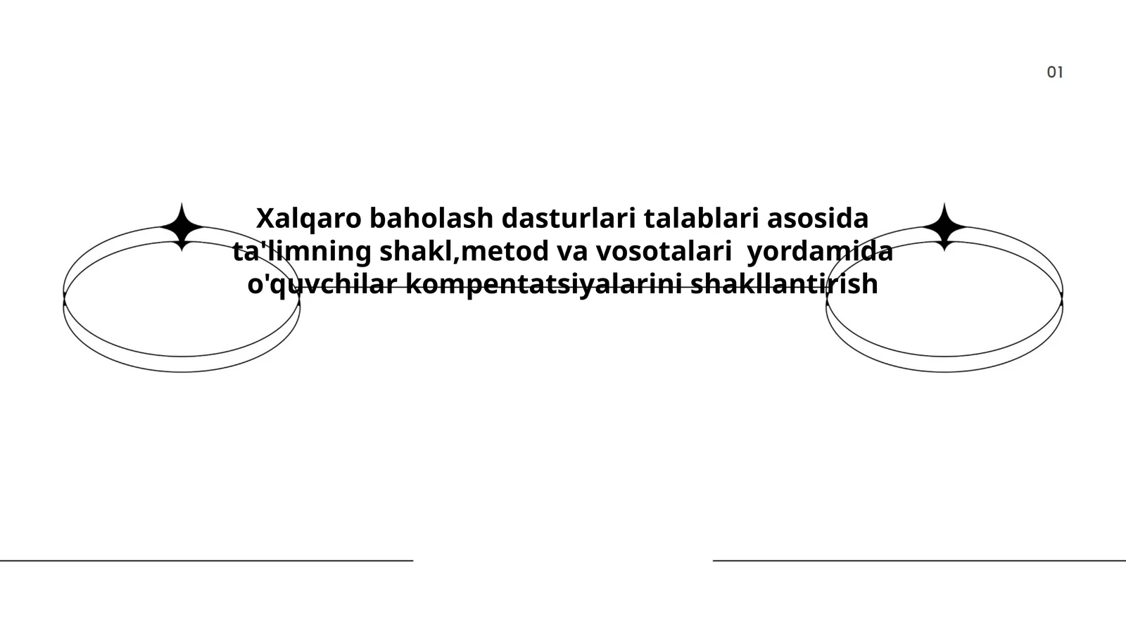 Xalqaro baholash dasturlari talablari asosida ta'limning shakl,metod va vosotalari yordamida o'quvchilar kompentatsiyalarini shakllantirish