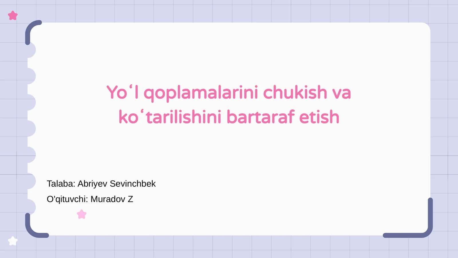 Yo'q oʻqitish