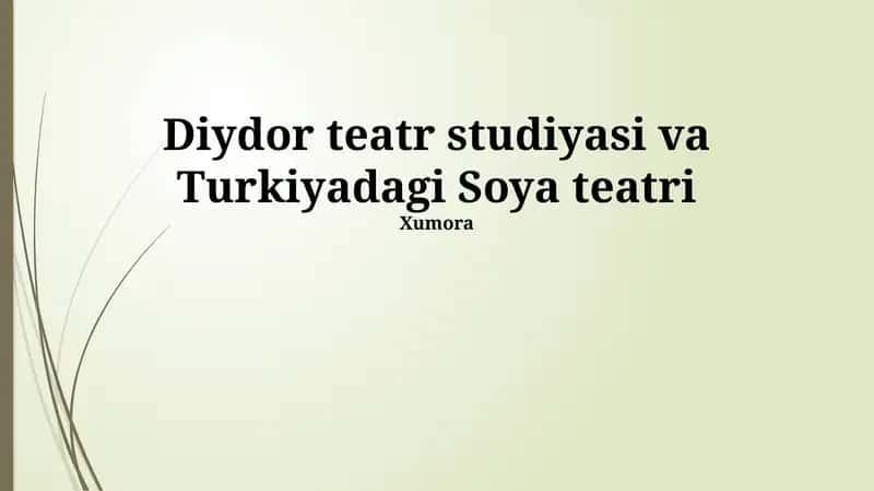 Diydor Teatr Studiyasi