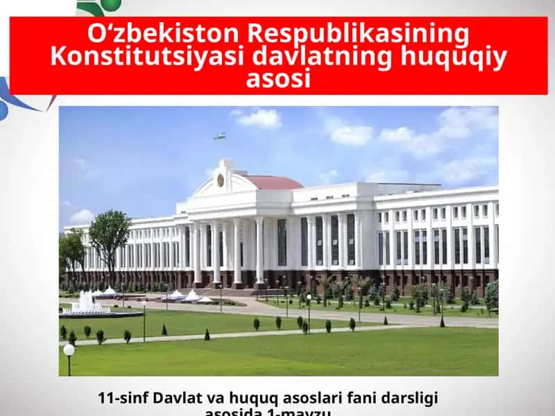 O‘zbekiston Respublikasining Konstitutsiyasi