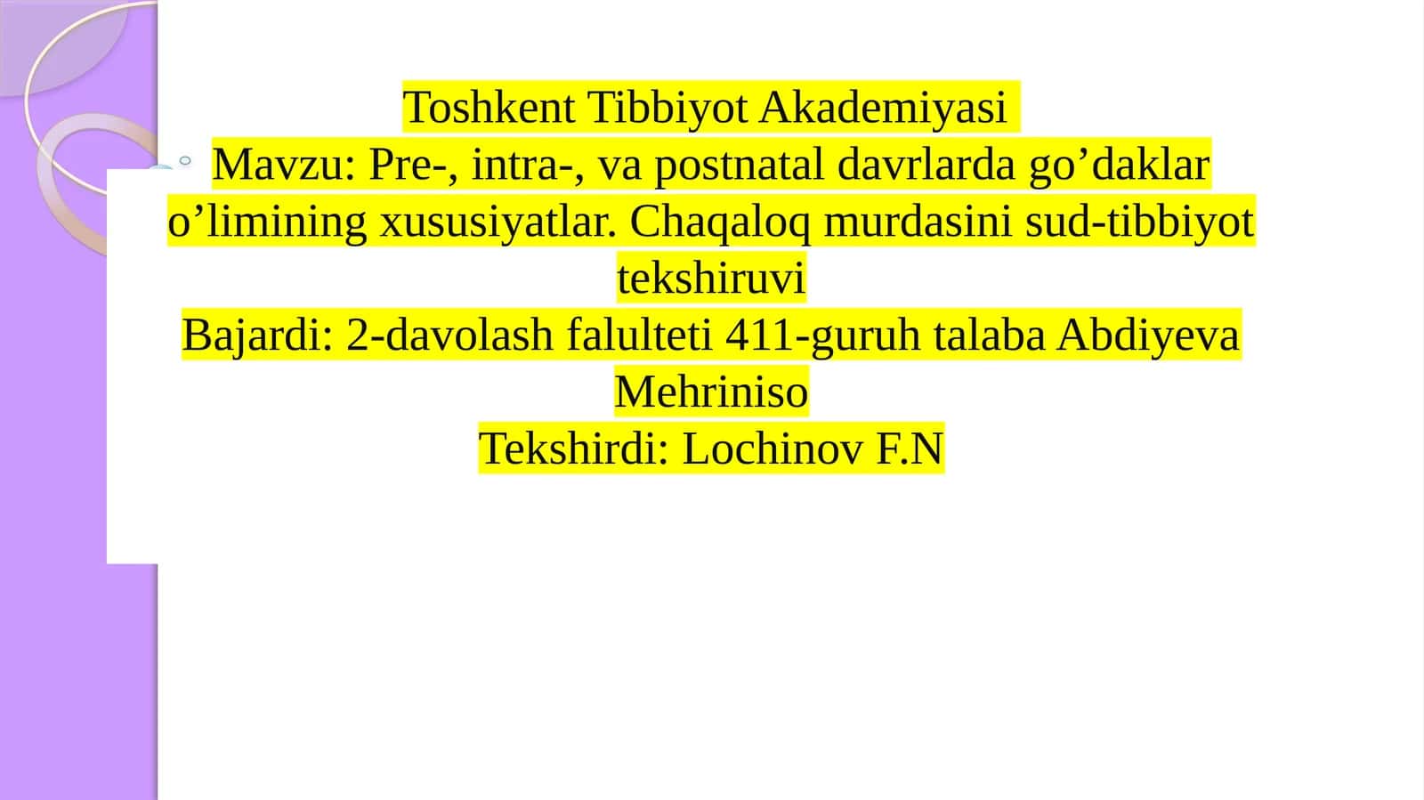 Yangitug'ilganlik tushunchasi