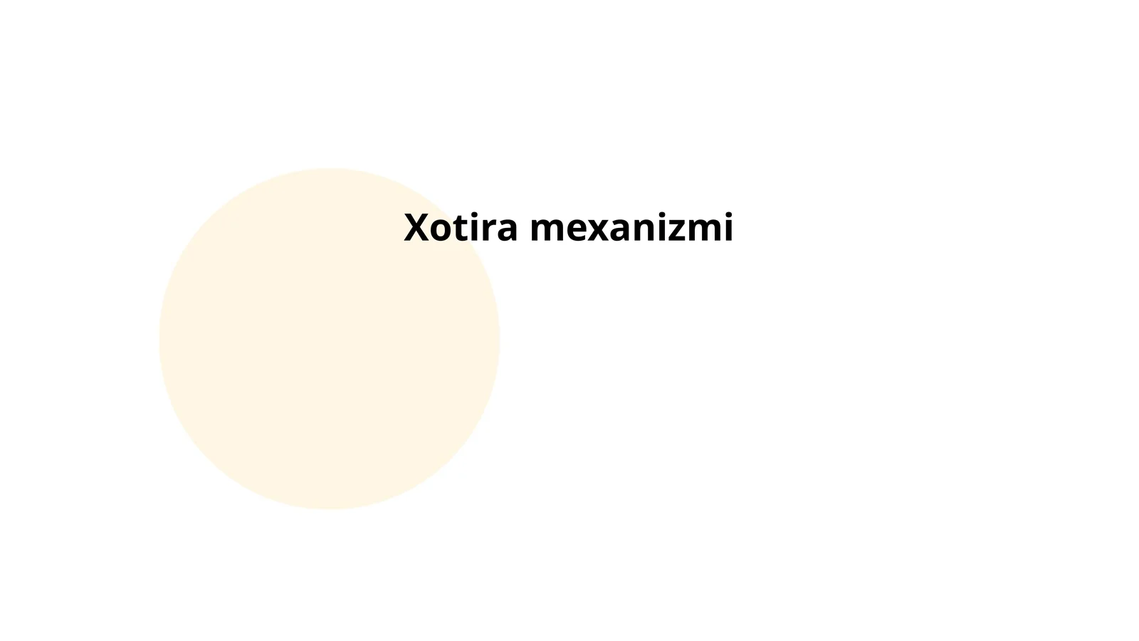 Xotira mexanizmi