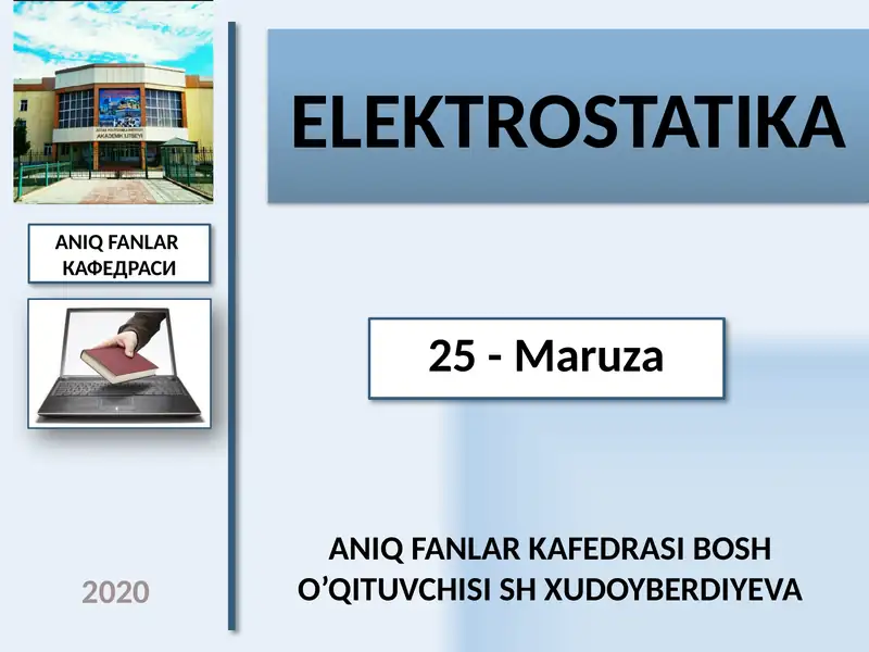 ELEKTROSTATIKA