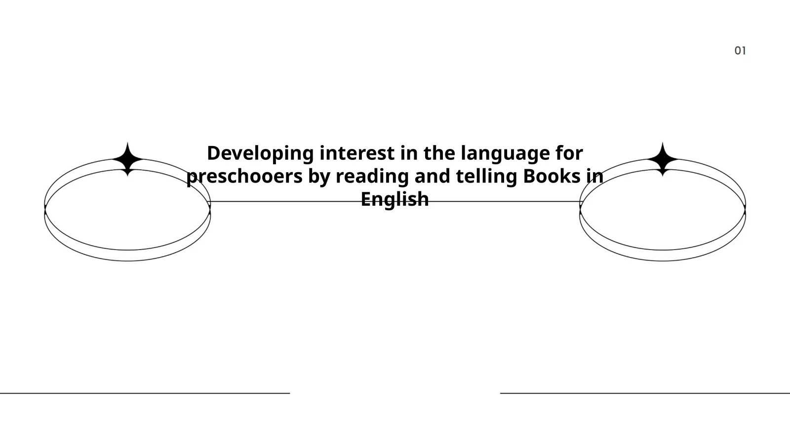 Developing interest in the language for preschooers by reading and telling Books in English