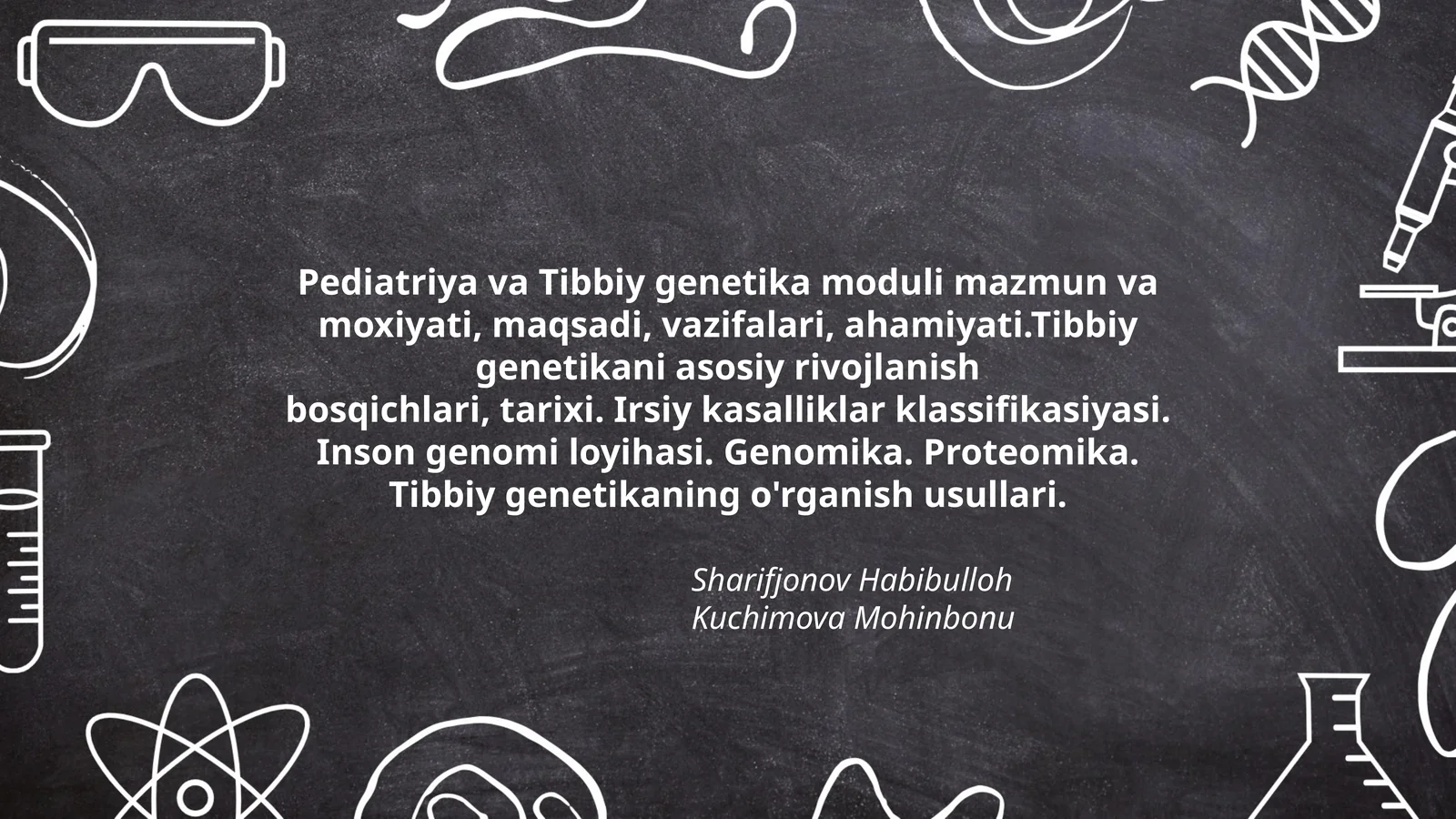 Pediatriya va Tibbiy Genetika Moduli