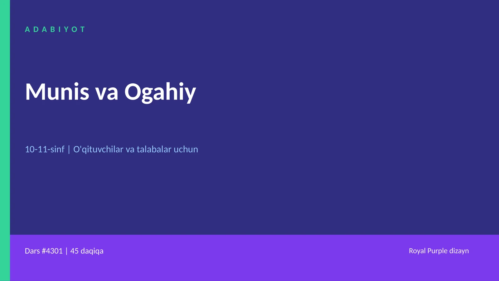 Munis va Ogahiy