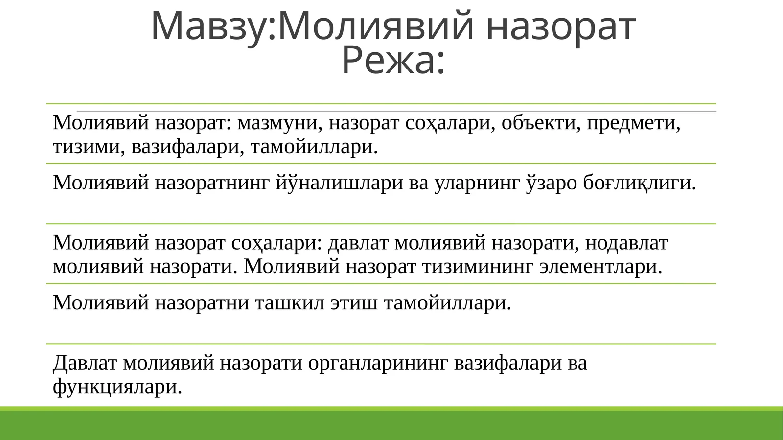 Молиявий назорат