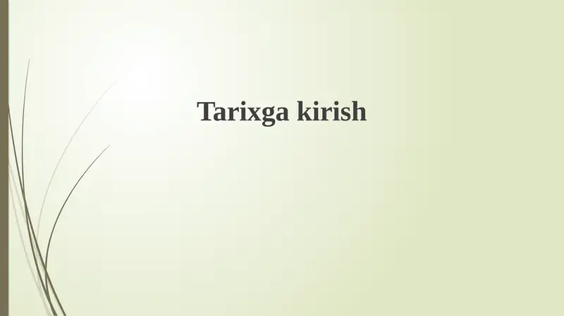 Tarixgakirish
