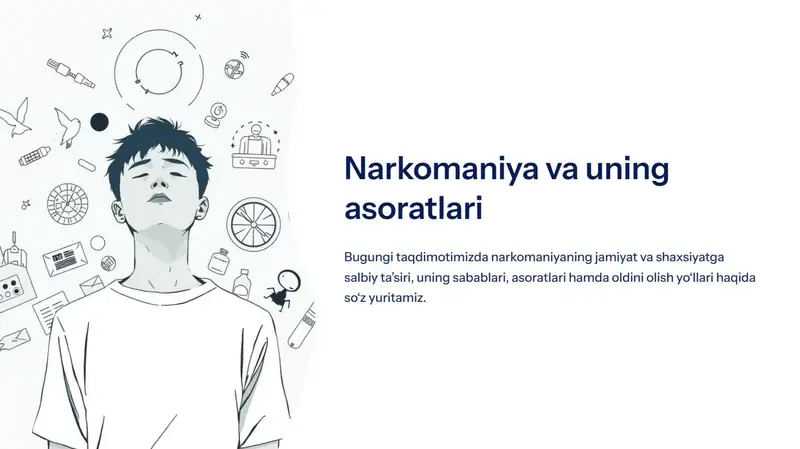 Narkomaniya va uning asoratlari