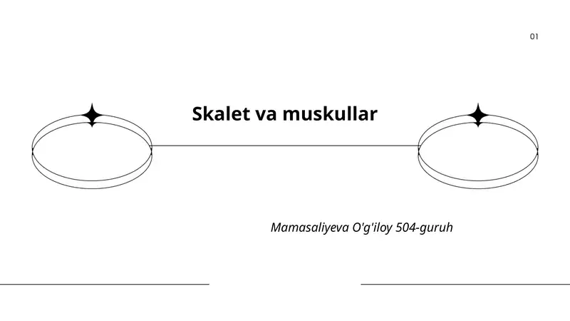 Skalet va muskullar