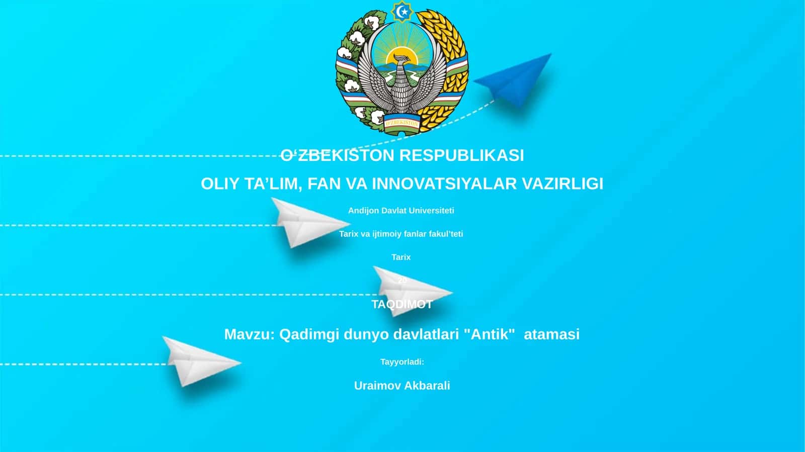 Qadimgi dunyo davlatlari "Antik" atamasi