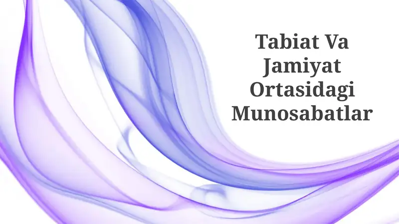 Tabiat Va Jamiyat Ortasidagi Munosabatlar