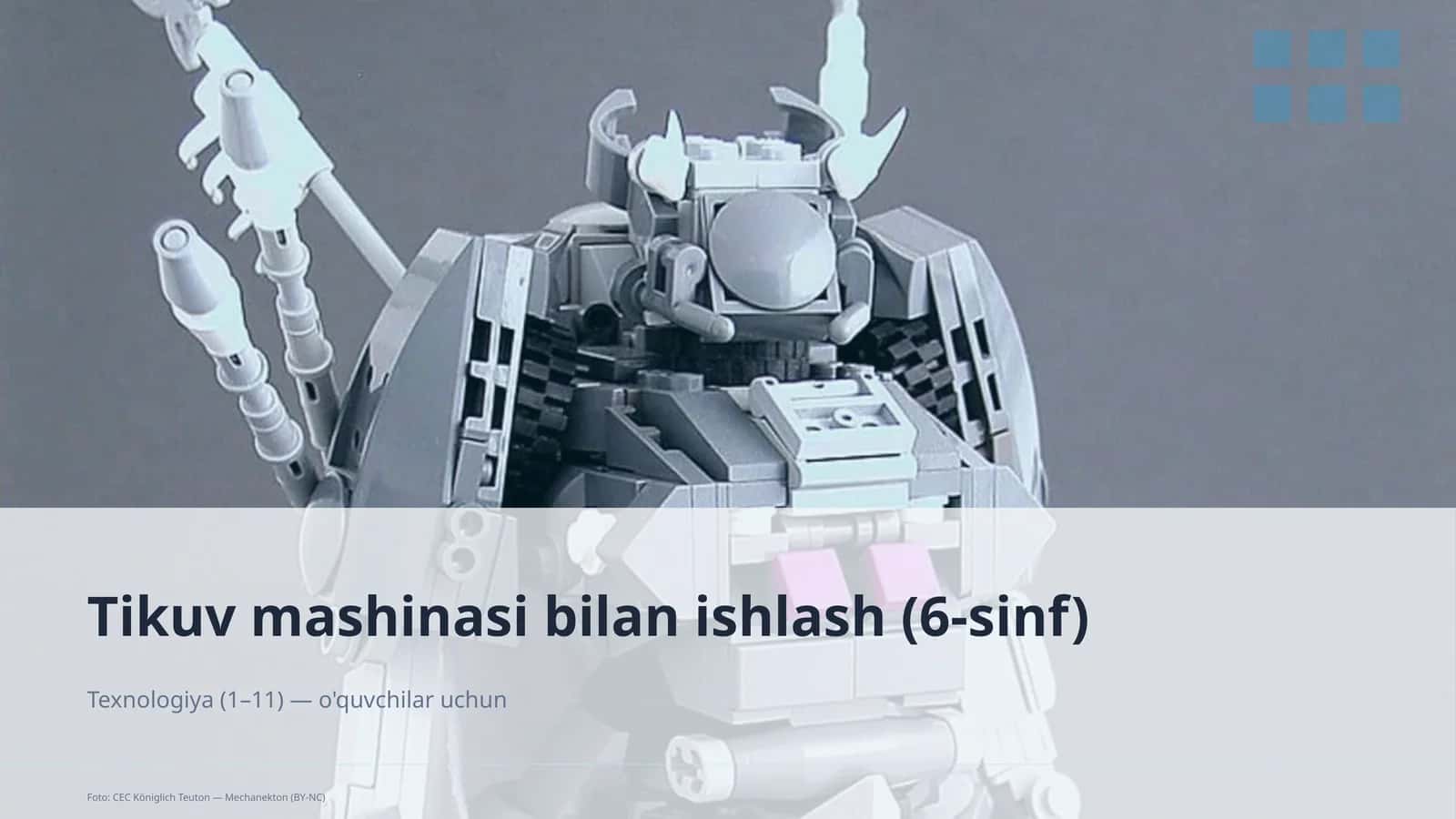 Tikuv mashinasi bilan ishlash (6-sinf)