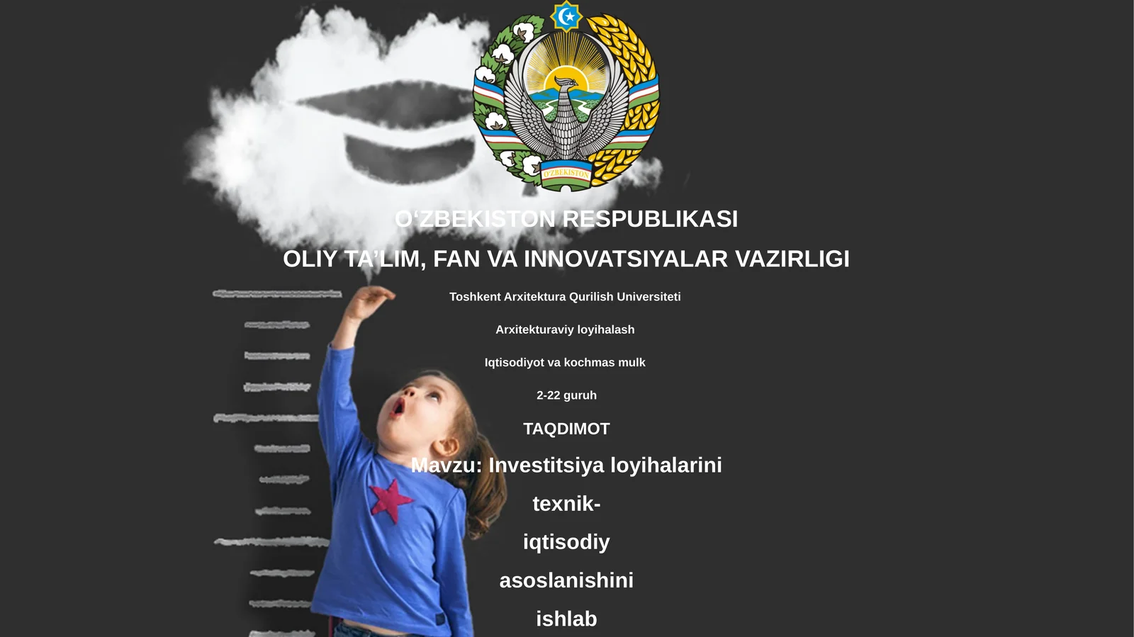 Investitsiya loyihalarini texnik-iqtisodiy asoslanishini ishlab chiqish va tasdiglash