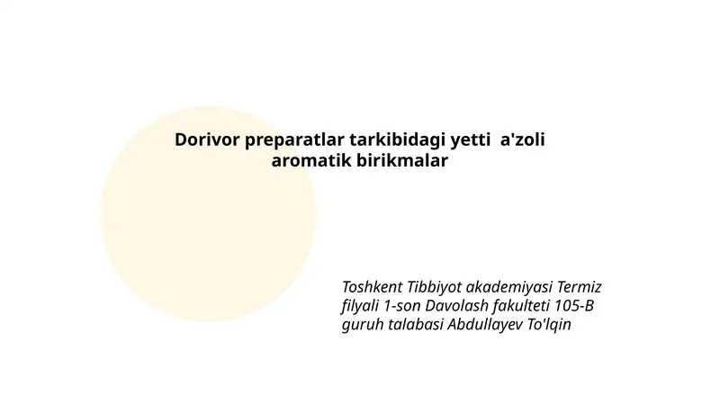 Dorivor preparatlar