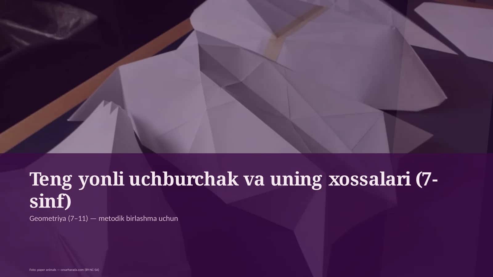 Geometriya (7–11) — metodik birlashma uchun