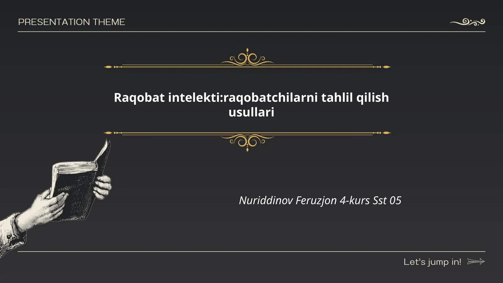 Raqobat intelekti:raqobatchilarni tahlil qilish usullari